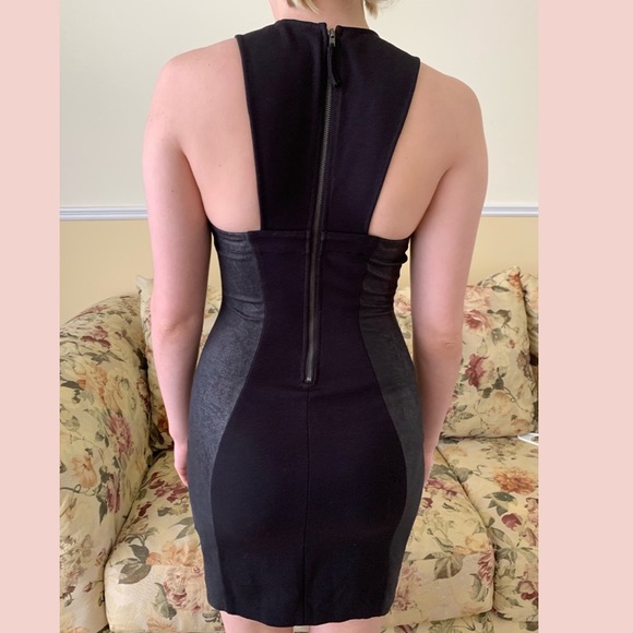 Beaded High Neckline Cocktail Dress from Guess - Picture 2 of 3